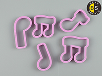 Best Source 5 Pieces Wholesale Plastic Cookie Cutter Set Custom