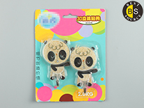  2 Pieces Panda Ceramic Tile Wall Hook 