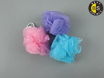 Fashionable Colorful Wholesale Mesh Pouf Bath Sponge 