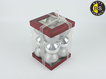 Plain Christmas Decoration Set Christmas Balls Plastic 