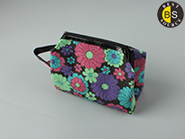 Patent Leather Shiny PU Leather Cosmetic Bag